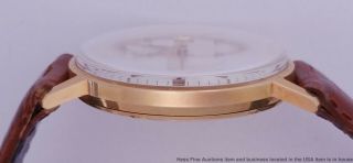 Vintage 18k Rose Gold Omega Automatic 166.  037 Mens Cal 565 Wrist Watch 4