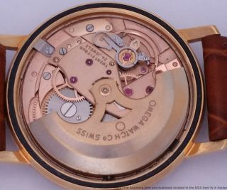 Vintage 18k Rose Gold Omega Automatic 166.  037 Mens Cal 565 Wrist Watch 6