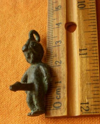 A189.  Roman style bronze figure of nacked Priapus 2