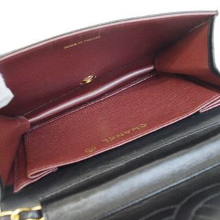 Auth CHANEL CC Matelasse Mini Chain Shoulder Bag Leather Black Vintage 97ES439 10