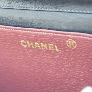 Auth CHANEL CC Matelasse Mini Chain Shoulder Bag Leather Black Vintage 97ES439 11