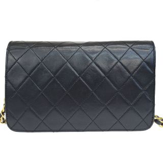 Auth CHANEL CC Matelasse Mini Chain Shoulder Bag Leather Black Vintage 97ES439 3