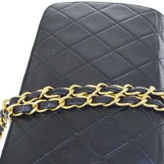 Auth CHANEL CC Matelasse Mini Chain Shoulder Bag Leather Black Vintage 97ES439 7