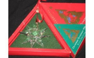 Rare Swarovski 1991 Annual Large Christmas Ornament / Star,