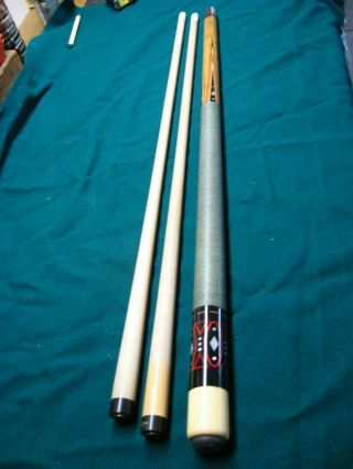 Joss Vintage Gold Letter Cue With 2 Shafts.  Never Before And Very Rare J - 14