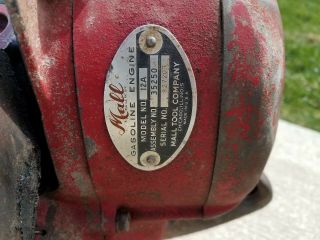 Mall 12A 2 man chainsaw,  running,  collector mall two man vintage chainsaw 6