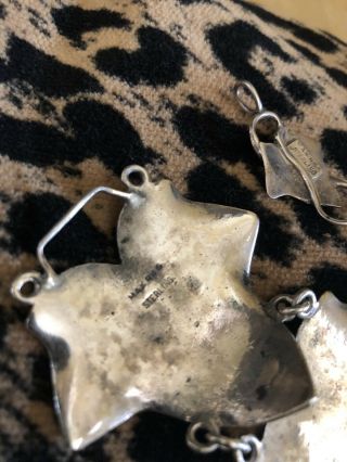 MAX REIG Sterling Silver Rare Set Leaf Bracelets/earrings/ring/hair clips 8