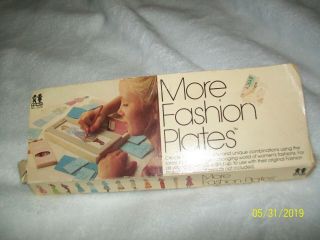 Vtg Tomy More Fashion Plates 2510