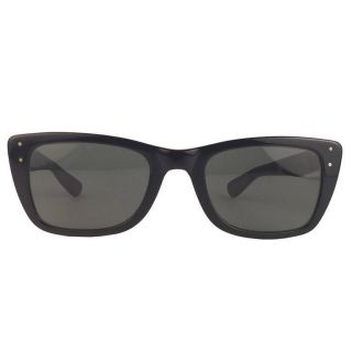 Vintage Ray Ban Caribbean Sleek Black G15 Grey Lens 1960 B&l Sunglasses