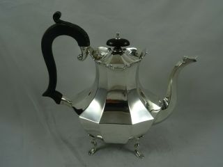 Asprey & Co - Solid Silver Coffee Pot,  1928,  370gm