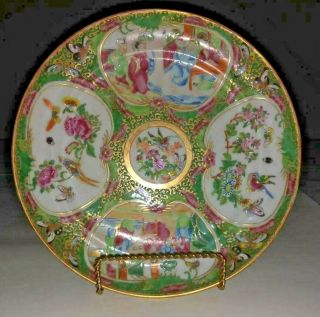 Late Qing Chinese Export Porcelain Rose Medallion Plate