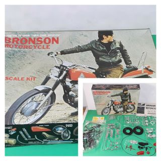 Vintage Mpc Bronson Harley Davidson Sportster Motorcycle 1/8 Model Kit