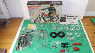 Vintage MPC Bronson Harley Davidson Sportster Motorcycle 1/8 Model Kit 2