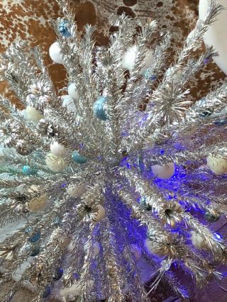 mcm evergleam aluminum pom pom tree And Vintage Color Wheel 7