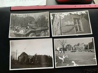 Wwii War Crimes Tanks Bombed Out Cities Wrecked German 88 Plane 15 Vintage Photo