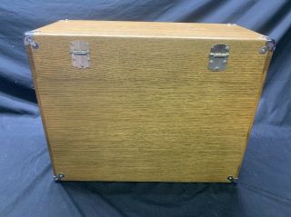 Vintage H.  Gerstner & Sons Model 042 10 Drawer Oak Machinist Tool Box Chest 11
