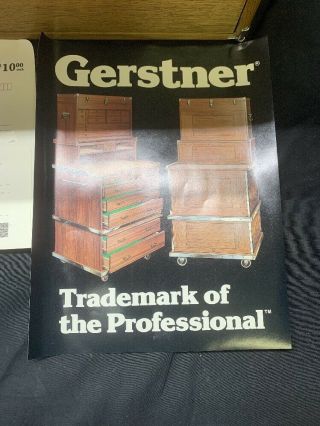 Vintage H.  Gerstner & Sons Model 042 10 Drawer Oak Machinist Tool Box Chest 3