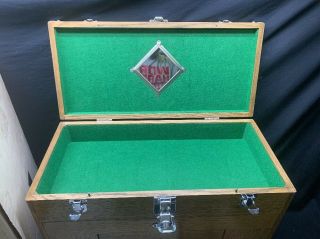 Vintage H.  Gerstner & Sons Model 042 10 Drawer Oak Machinist Tool Box Chest 6