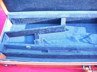 Vintage Browning Auto - 5 Shotgun Leather Gun Case w/keys Blue Velvet Lined 10