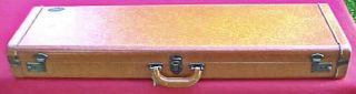 Vintage Browning Auto - 5 Shotgun Leather Gun Case w/keys Blue Velvet Lined 4