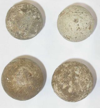 1640s 4 X Charles I English Civil War Musket Balls Battle Of Preston Finds Lancs