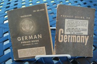 Ww2 German Pocket Guide To Germany And German Phrase Book Tm 30 - 606