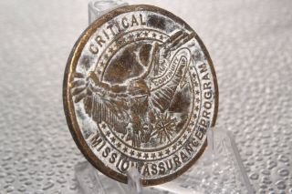 VINTAGE CIA Critical Mission Assurance Program Challenge Coin 6