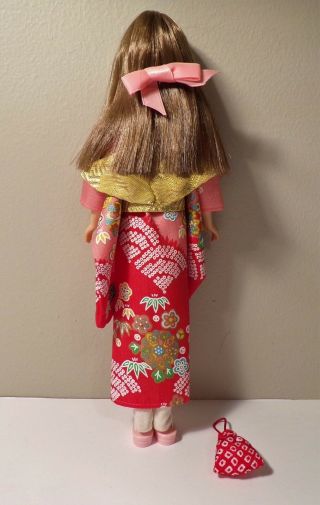 Vintage Skipper Japanese Exclusive Pink Skin Straight Leg Complete Kimono Outfit 2