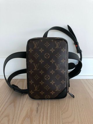 Rare Louis Vuitton Side Utility Bag Monogram Prism Virgil Abloh Keepall Trunk