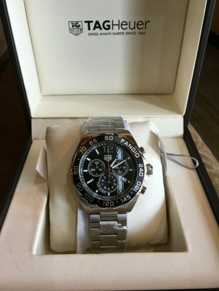 Tag Heuer Formula 1 Chrono 43mm " Fangio " Lmtd.  Edt.  Caz101h.  Ba0842 Rare