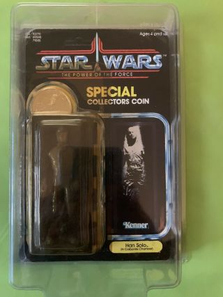 Vintage Star Wars Power Of The Force Han Solo In Carbonite