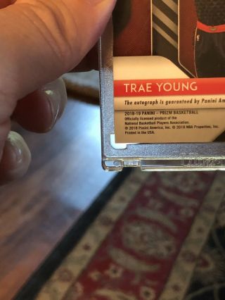 2018 - 19 Prizm TRAE YOUNG Silver FULL AUTO VERY RARE 1/1? 10