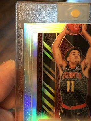 2018 - 19 Prizm TRAE YOUNG Silver FULL AUTO VERY RARE 1/1? 2