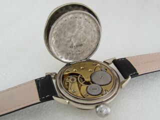 Omega All In Playing Cards Poker Antique 1912 - 1916 Swiss Men ' s Watch Serviced 10