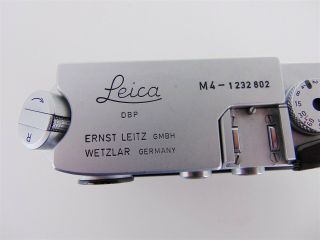 Vintage Leica M4 35mm Rangefinder Film Camera Body Only No.  1232802 7
