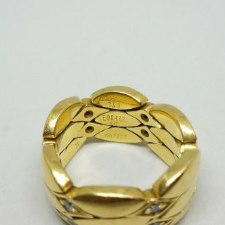 Cartier Vintage 18K Yellow Gold Diamond Ring 1996 17.  0 g 3