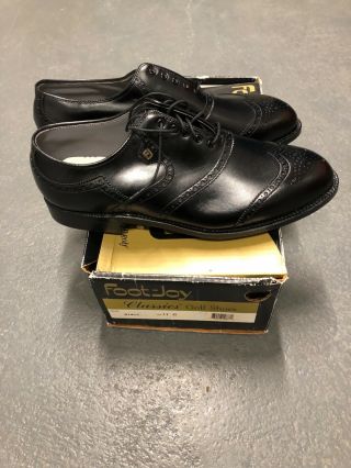 Vintage Nwb Footjoy Classics Black Style No.  51417 Size 11c