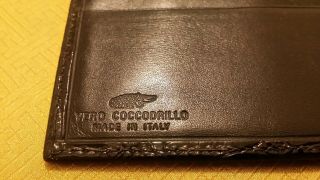 Rare Authentic dunhill Alligator Crocodile Wallet Retail $3K 4