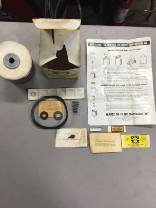 Vintage Frantz Oil Filter - Tissue Paper Filter Parts & Box