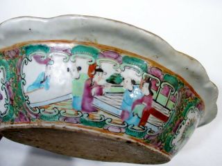 Late 19thC Chinese Famille Rose Medallion Oval Casserole Polychrome Enamels 7