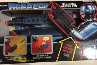 Vintage Very Rare Robocop Toy Island Electronic Weapon Arm Gun Nib