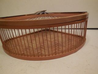 Vintage Japanese Bent - Woven Bamboo Basket with Lid - CHECK THIS ONE OUT 4