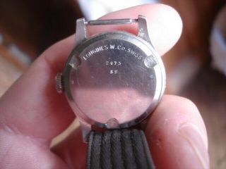 Vintage Men ' s Longines 17 Jewel 10L Military Style Wrist Watch 10