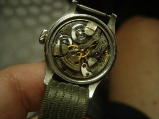 Vintage Men ' s Longines 17 Jewel 10L Military Style Wrist Watch 7