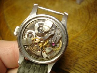 Vintage Men ' s Longines 17 Jewel 10L Military Style Wrist Watch 9