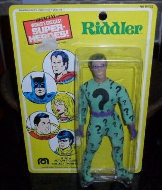 Vintage Mego 1977 Riddler Moc - Batman Foe All Orignal And In Shape