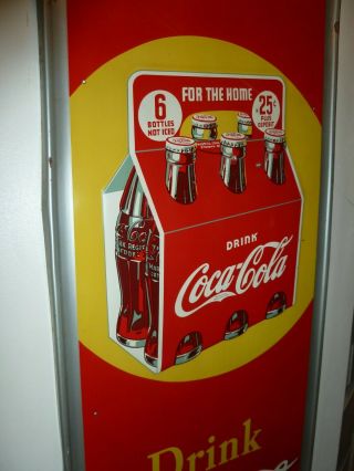Rare Large Vintage 1938 Coca Cola Soda Pop Bottle Carton 54 