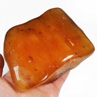 316.  5g Natural Baltic Butterscotch Amber 琥珀 蜜蜡 Facet Rough Specimen Msfct762