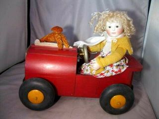 Rare Lynne And Michael Roche Doll Kitty With Car 4 Of 20