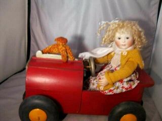 RARE Lynne and Michael Roche Doll KITTY WITH CAR 4 OF 20 2